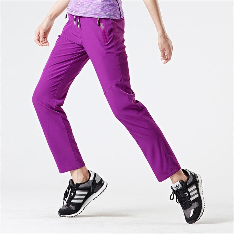 

WWKK Mens Women Quick-Drying Jogger Pants Fitness Trousers Male Summer Fishing Sun Protection High Quality Stretch Slim Fit Pant1, Purple(women)