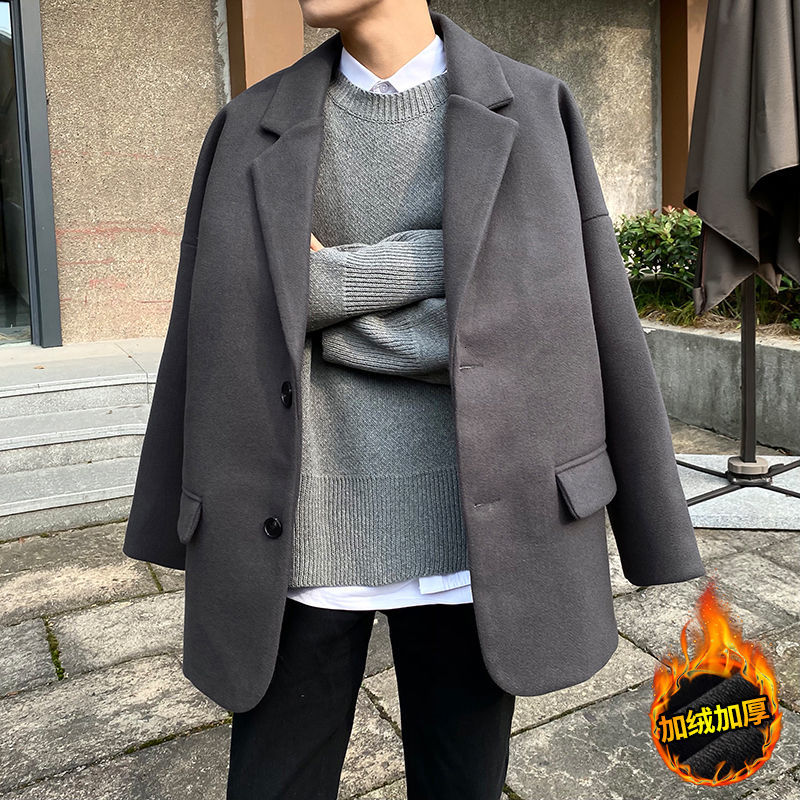 

Cotton Male-clothing 2021 Quilted Autumn New Winter Weight Plated Cotton-padded Cotton-padding Male Clothing 2UH3, Dark gray.