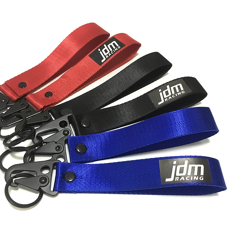 Wrist/Palm Lanyard Car Keychain Lanyard Hanging Strap With Black Hook