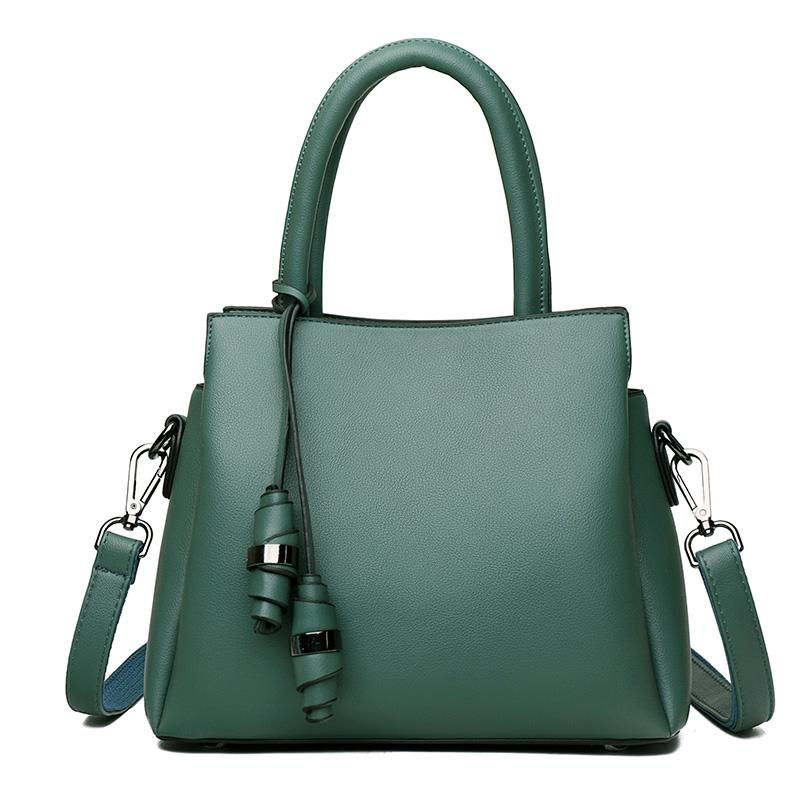 

Fashion solid leather large capacity women's handbag purses and handbags bags for women 2021 luxury designer handbag tote bag, Black