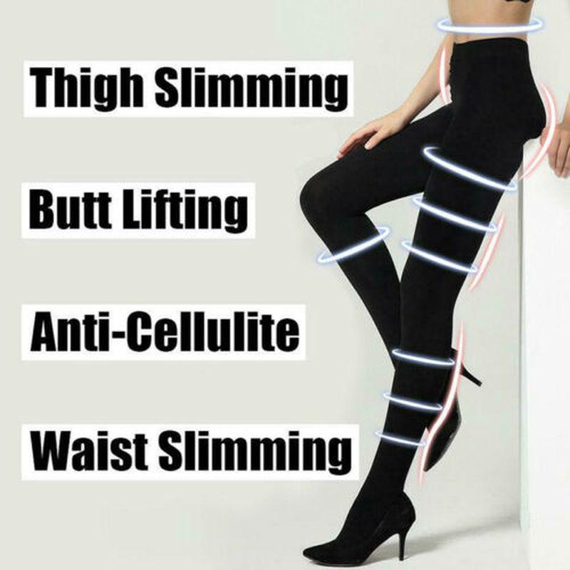 

Sexy Women Tights Fashion Winter Warm Pantyhose High Elastic Nylon Pantyhose Stretchy Fashion Long Stockings for Women, Black
