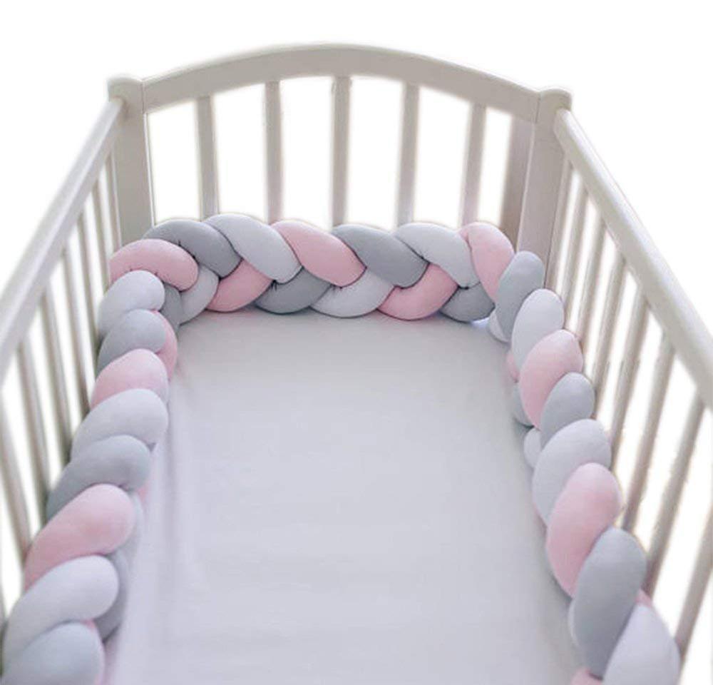 

Pillow Baby Crib Bumper Knotted Braided Plush Nursery Cradle Decor Newborn Gift Pillow Cushion Junior Bed Sleep Bum bbyGsw bdesports