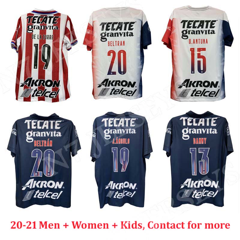 

2020 2021 Mexican Teams Liga MX Chivas de Guadalajara Man Women Kids Home Away Soccer Jerseys A.VEGA BELTRAN A.PULIDO Football Shirts, Gk1