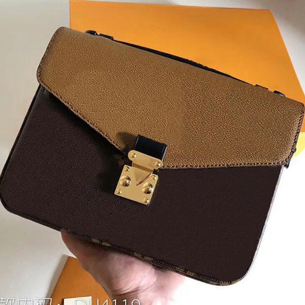 

5A Top quality metis cross body bag genuine leather messenger bags women shoulder bagss fashion wallet with box, Khaki