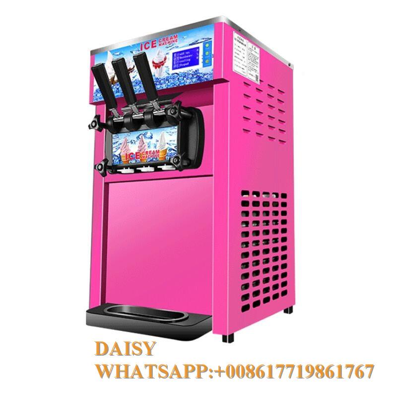 

Commercial desktop Italian soft ice cream making vending machine sweet cone ice cream maker