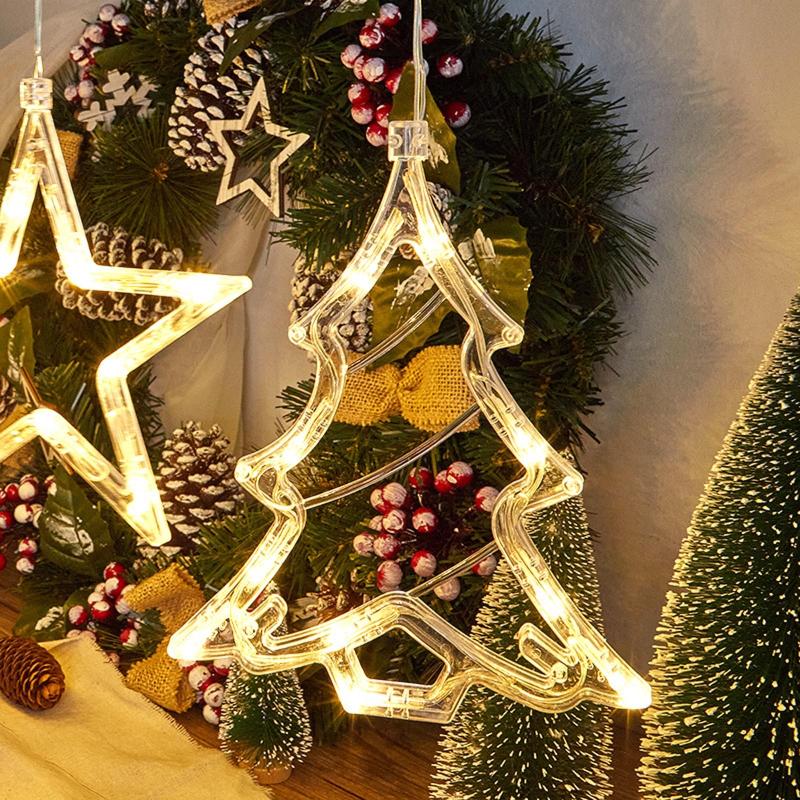 

Christmas 2020 Decoration Led Christmas Sucker Lights Tree And Bell Decoration Glowing Lights Tree Ornaments