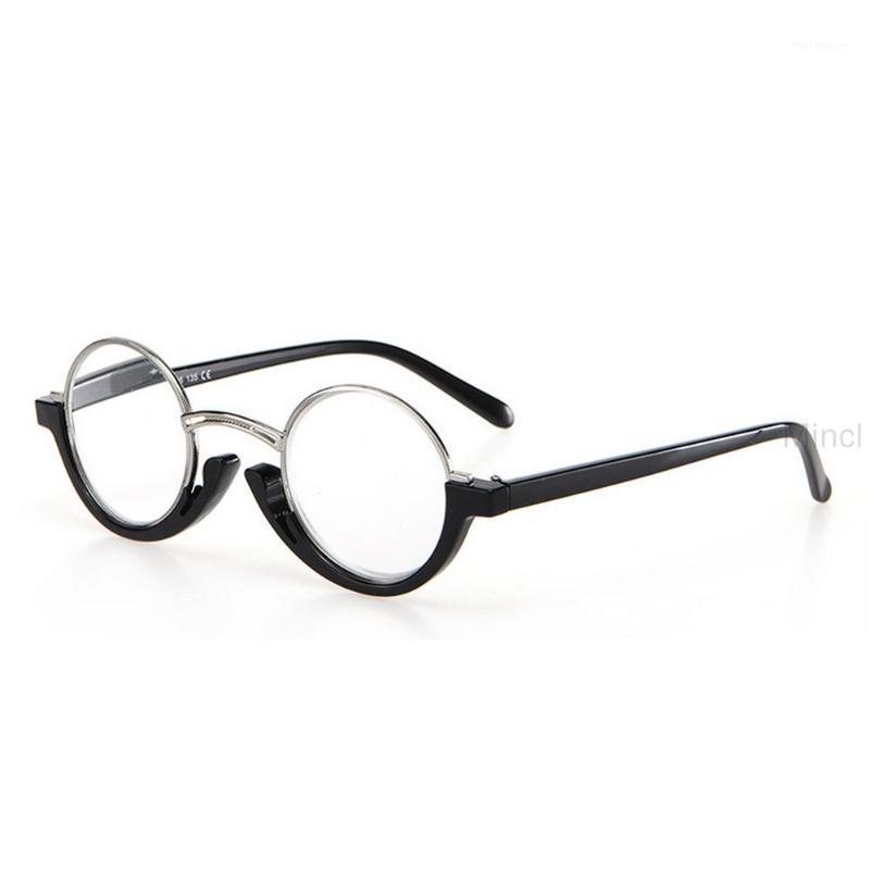 

Titanium Alloy Round Half-Frame Circle Photochromic Reading Glasses Ultralight retro diopter farsighted reading glasses FML1