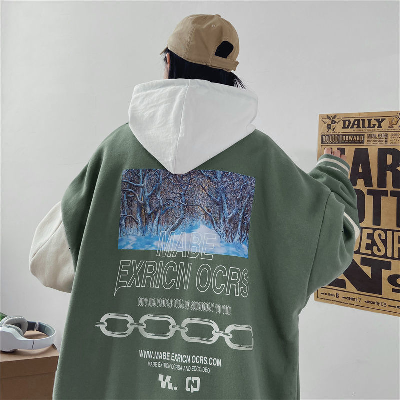 

New Oversized Fashion Jackets 2021 Woman Graphic Ice Printed Coats Japanese Style Man Clothing Hip Hop College Zb48, Guogreen