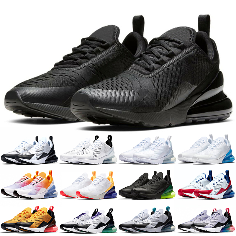 

270 running shoes men women Triple Black White Volt University Blue mens trainers sneakers, 270 barely rose