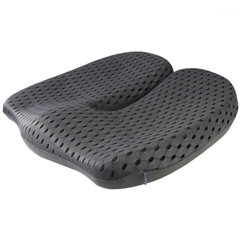 

Non-Slip Memory Foam Seat Cushion For Back Pain Coccyx Orthopedic Car Office Chair Wheelchair support Tailbone Sciatica Relief1