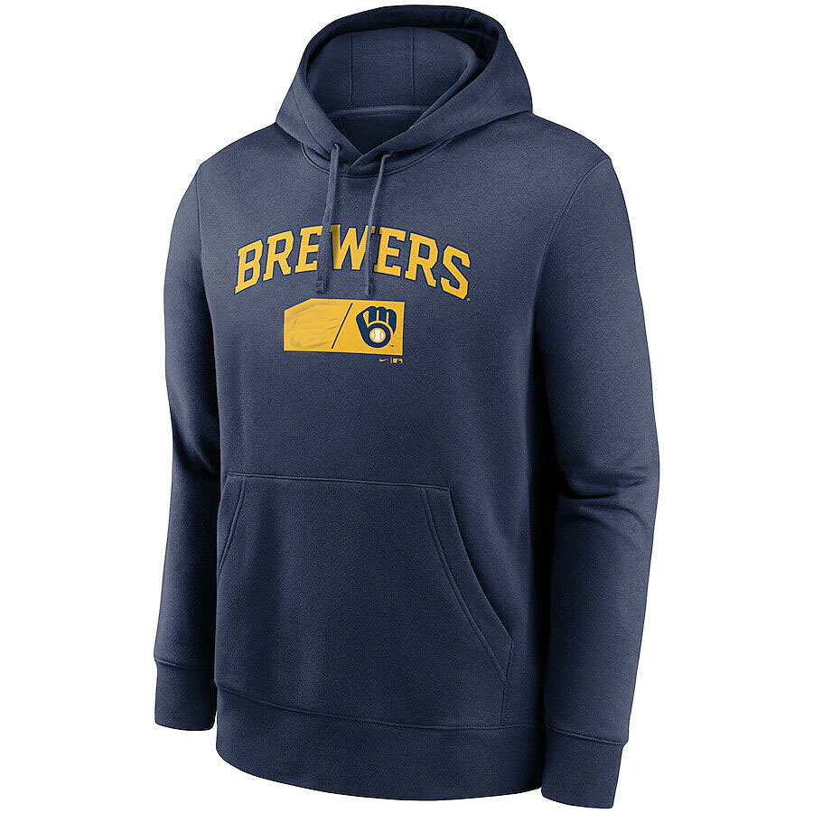 

2021 Milwaukee Team Lettering Club Pullover Hoodie S-3XL, Navy