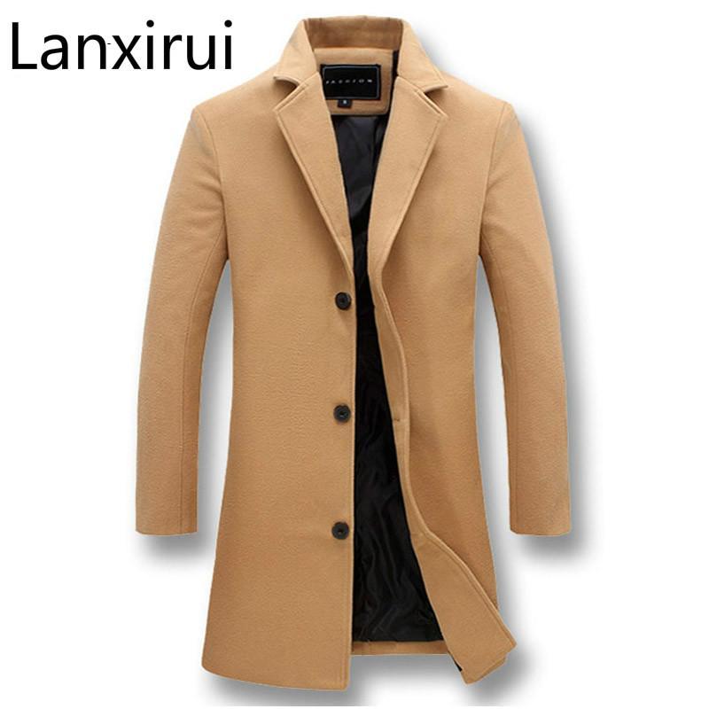 

Men Fashion Jackets Men Slim Fits Coats Business Mens Long Winter Windproof Outwears Plus Size 5xl Black Hot Sale High Quality