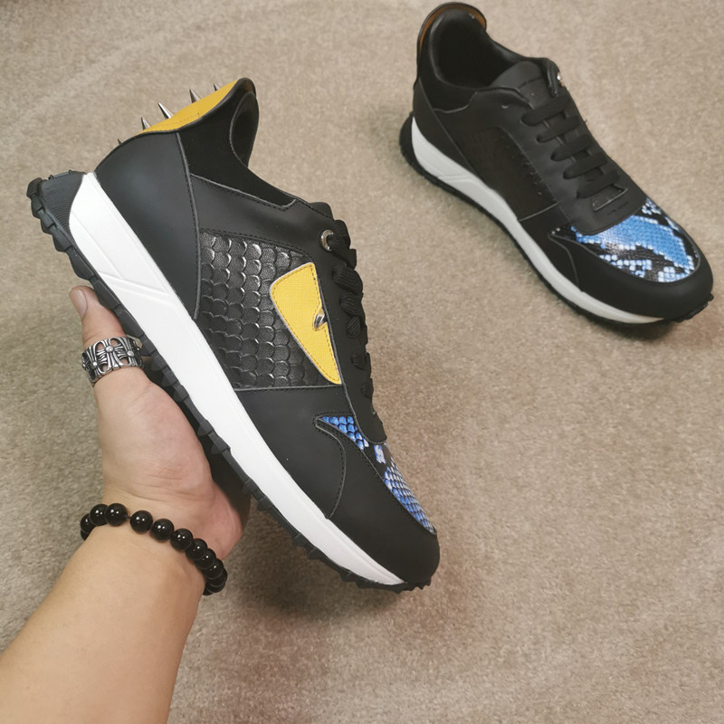 

Fashion Women Shoe Platform Sports Strawberry Wave Mouth Tiger Web Print CY190728
