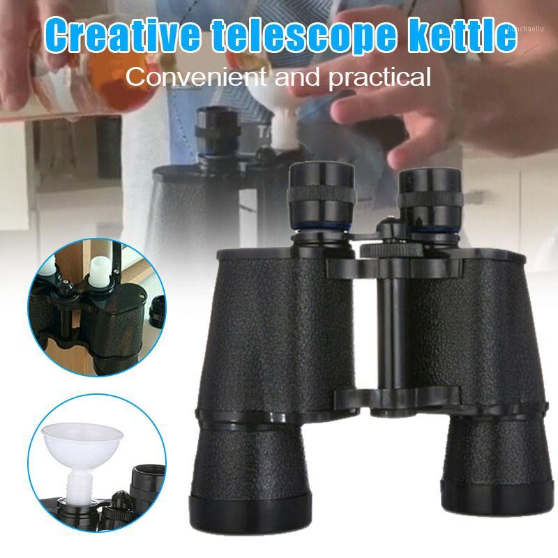 

New Binocular Shape Water Bottle Drink Flask Two Sided Holds Secret Liquor Gag Drop Shipping1, Black