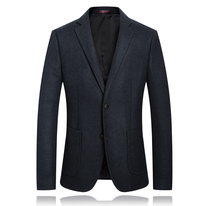 

2021 New Classic Solids Blazers Men Blazer Slim Fit Business Dress Formal Masculine Full Size S-3xl -1-01821 VCSC, Blue