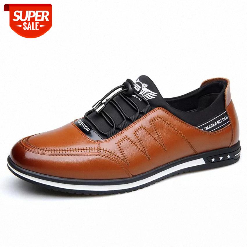 

2020 New Handmade Genuine Leather Men Loafers Shoes Fashion Sneakers Casual Shoes Comfortable Slip On Men Flats Size 38-48 #jo3l