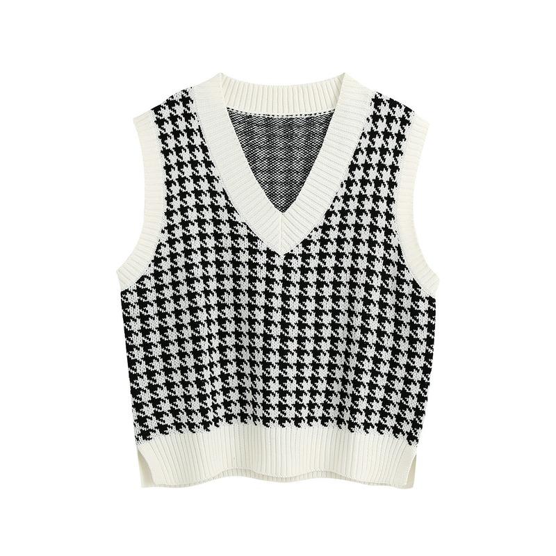 

Sweater Vest Women 2021 Spring New Baggy Sweater Vest Women Wear V Collar Sleeveless Shoulder, Cn411b