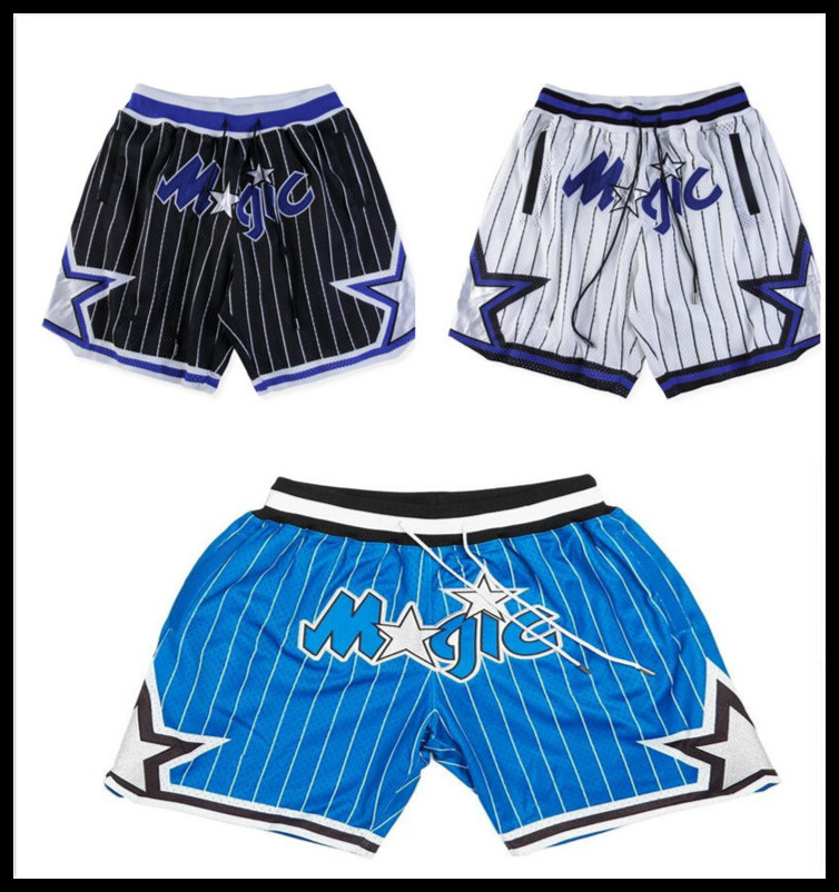 

Orlando Magic MEN Shorts JUST DON By Mitchell & Ness Pocket basketball pants -2XL