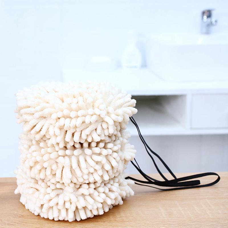

Absorbent Hand Towel Chenille Handball Quick-drying Towel Kitchen Bathroom Hanging Cloth Cleaning Accessories1, Dark khaki