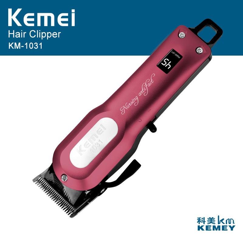 

Kemei KM-1031 Professional Hair Clipper Electric Hair Beard Trimmer Powerful Shaving Razor Cordless Cutting Machine