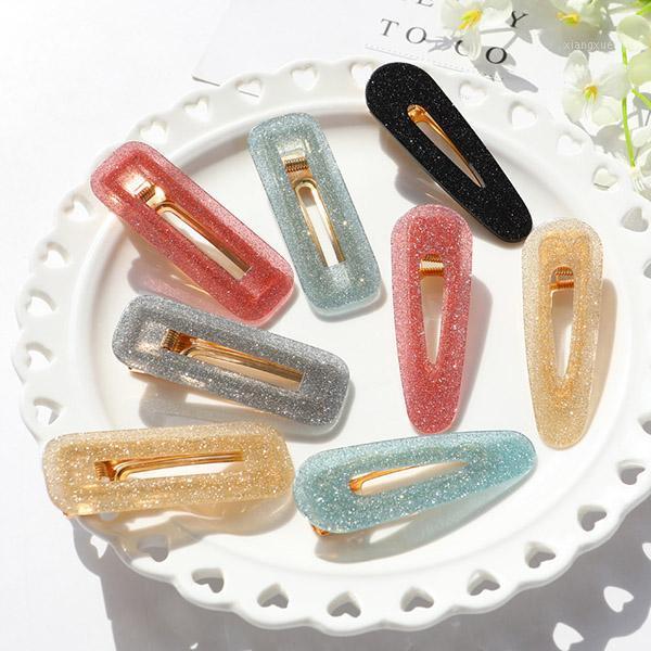 

Hair Clips & Barrettes 1 Pcs Women Shiny Rectangle Waterdrop Hairpins Accessories HSJ88, Golden;silver