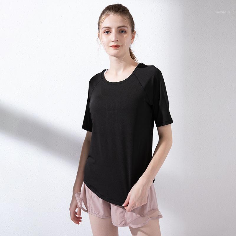 

Yoga Top T-shirt Workout Sport Shirt Women Fitness Gym Mesh Breathable Short Sleeve Female Jersey Sportswear1, Black