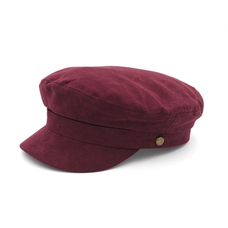 

Winter Berets Hat For Women Purple Faux Suede Material Beret Cap Hats Fashion Comfortable Warm Temperament Caps Female 2020