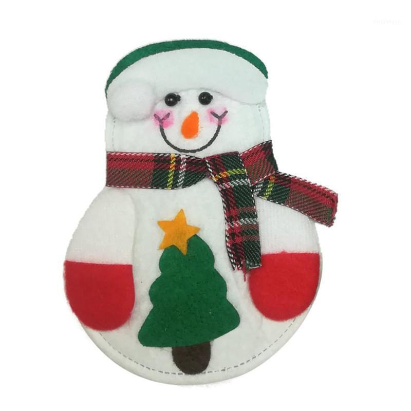 

Christmas Decoration Table Decorations Christmas Cutlery Set Little Snowman Old Deer Cutlery Bag Supplies1