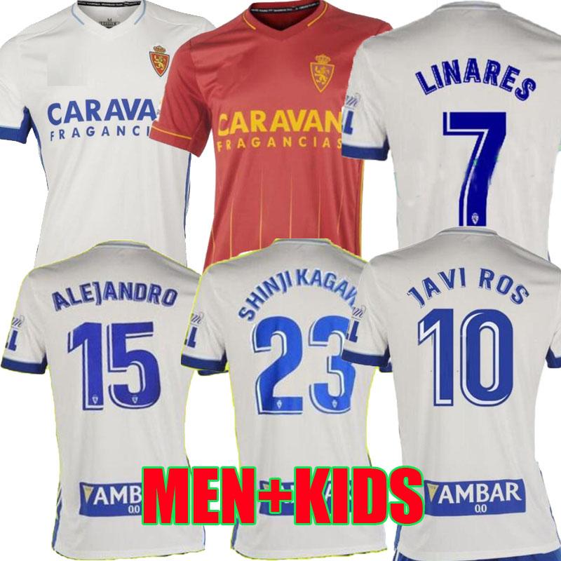 

20 21 REAL Zaragoza away SOCCER JERSEY 2020 2021 home SHINJI KAGAWA André Pereira Alberto camisetas de futbol man kids kit FOOTBALL SHIRTS, Red
