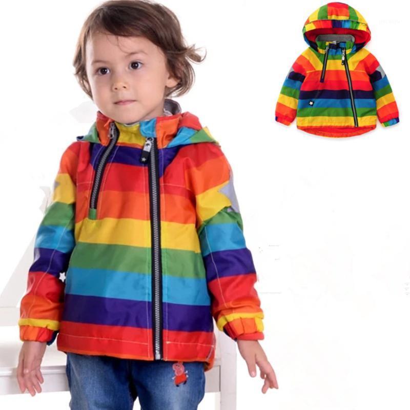 

Children Boy Rainbow Jacket Spring Autumn Girls Vintage Outwear Windbreaker Coat Girl boy Clothing 1-7yrs Stock Sale!!1, Rianbow