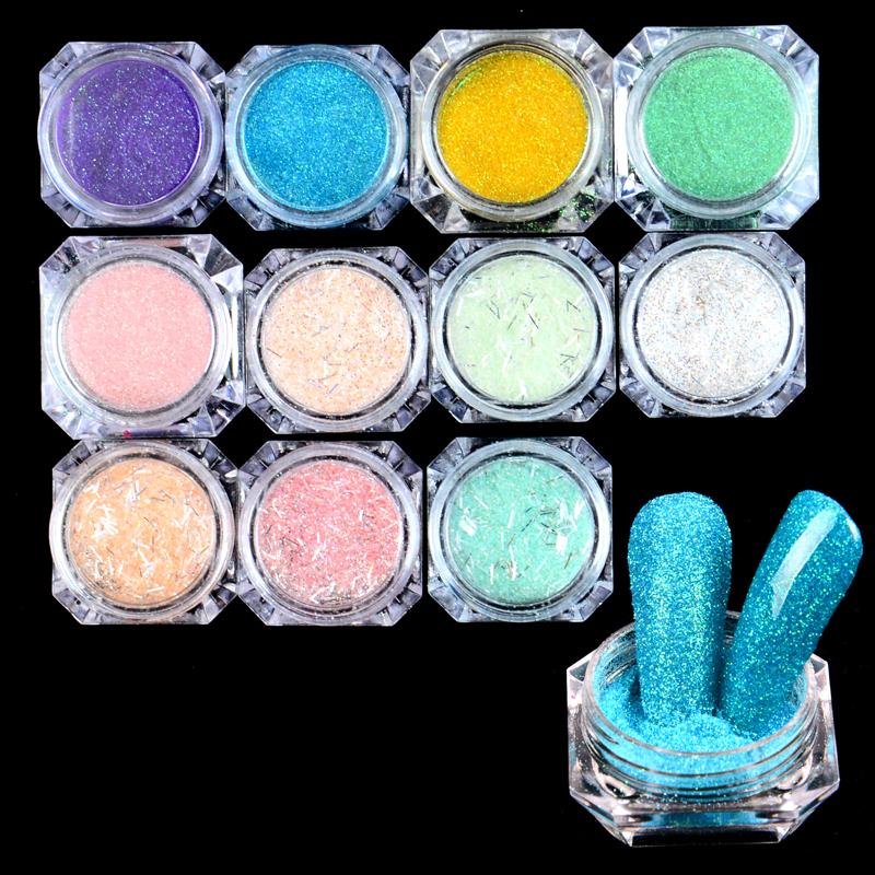 

YWK Nail Mirror Powder Nails Art Glittering Pigment powder Polish Metallic Manicuring Dust Nails Decorations