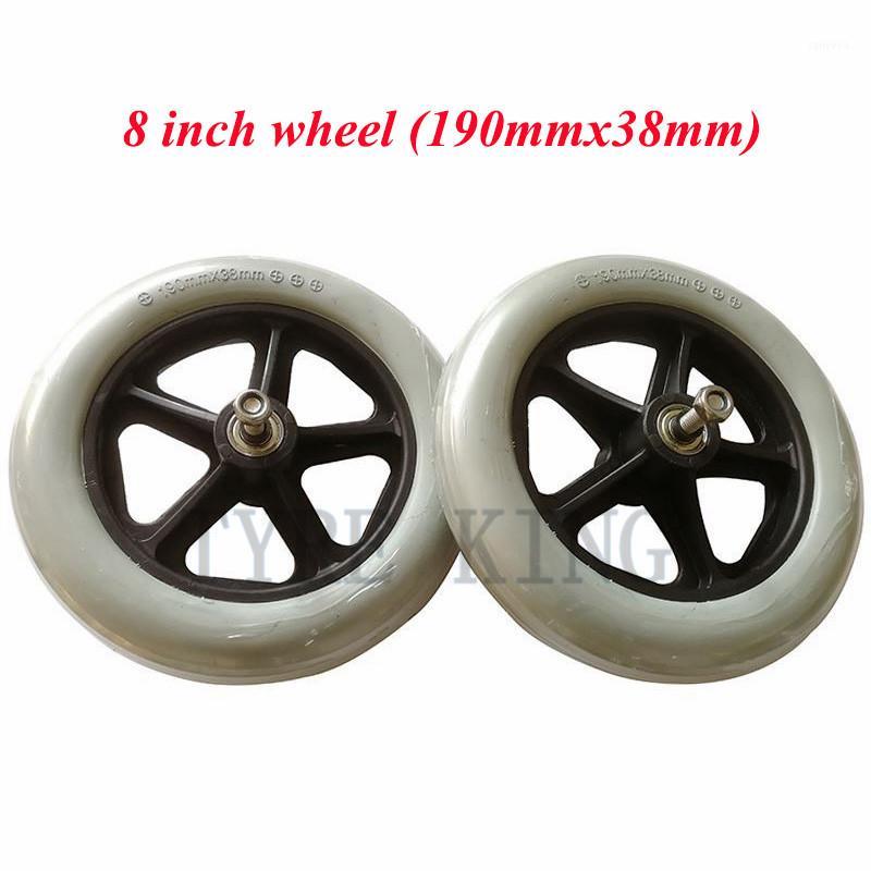

2PCS Wheelchair Accessories Front Wheel 8 Inch Soldi Wheel Tire190mmx38mm Tyre Small Front Universal1