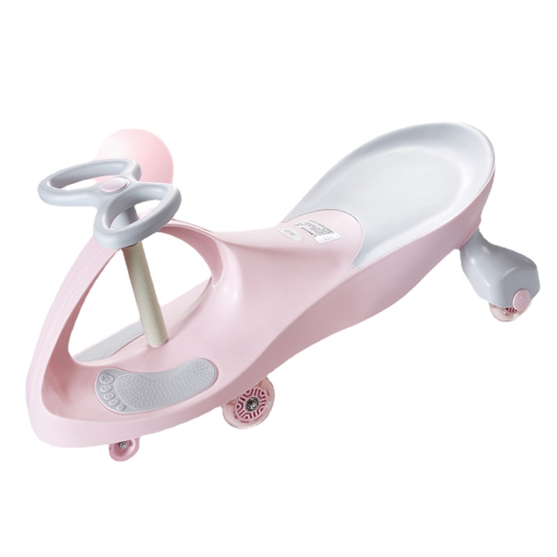 

New Twist car kid bicycle yoyo balance Trolley caster buggy 1-3 male and female baby mute round swing Pedicab vehicle
