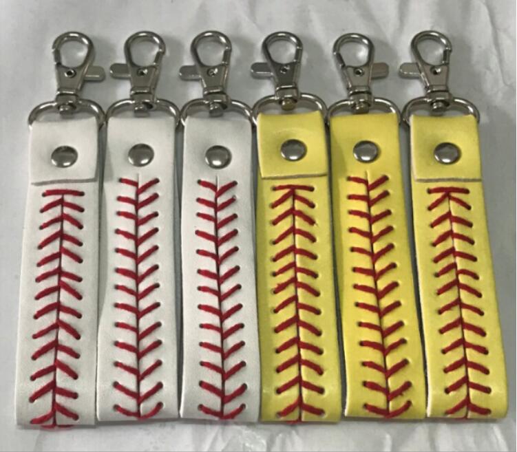 

2020 Titanium Sport Accessories baseball keychain softball baseball Sport rope lanyard necklace Keychain for ID Card Cell Mobile phone