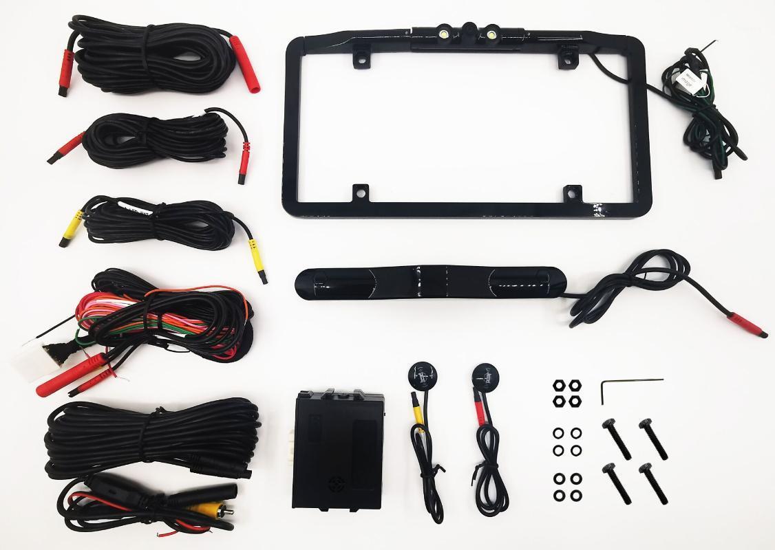 

Car Blind Spot Mirror Radar Detection System Frame wide view led camera Microwave Monitoring GPS alert Car lane change Security1