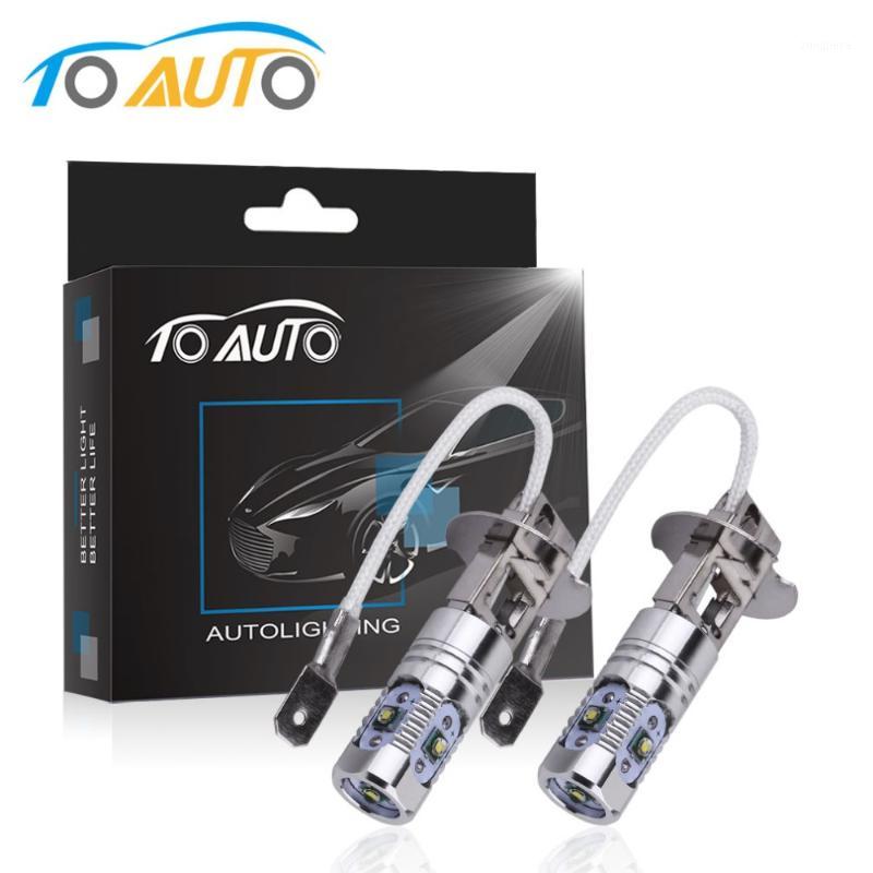 

2pcs H3 25W LED chips White cars Fog Head lights Bulb auto Lamp Vehicles Signal Tail car light source parking1