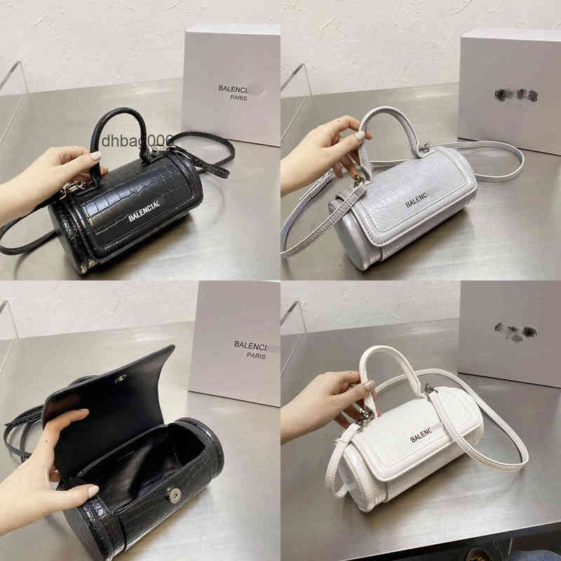 

Bag 2022 Balencaigas Designer Handbags Women's Drum High Hand Lading Shoulder Messenger Bag Fashion Han BGCZ, Gray