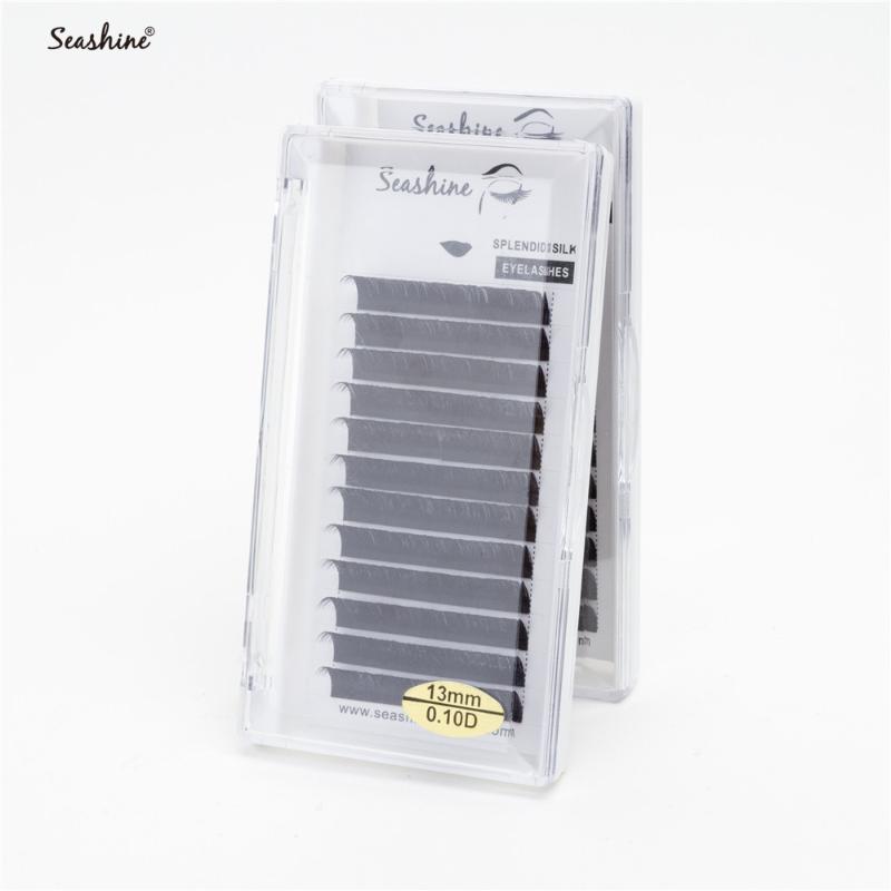 

Seashine High Quality Individual Lash Eyelash Extension Natural Soft False Eyelash Extension Handmade 8-19mm C D L Curl Silk