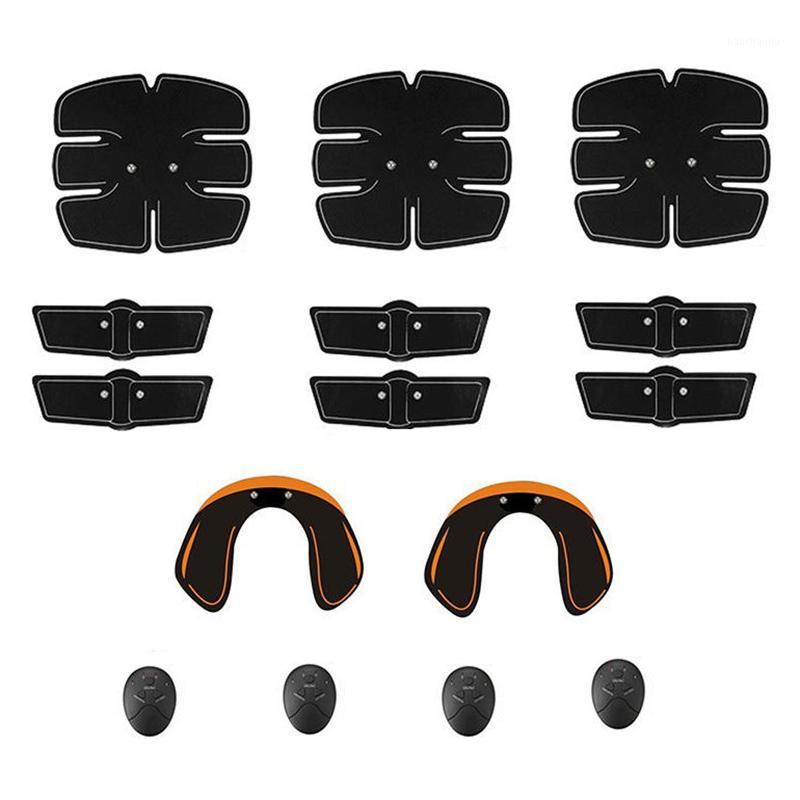 

15Pcs/Set Ultimate Abs Muscle Stimulator Training Gear Hip Trainer Fit Full Body with 6 Modes1, Black