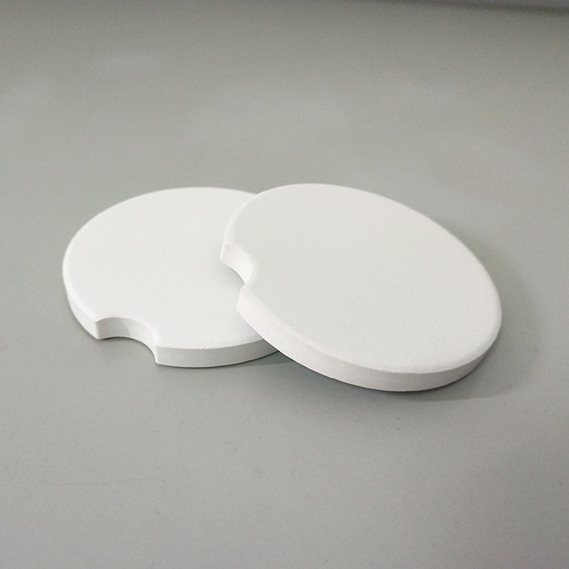 

sublimation blank car ceramics coasters 6.6*6.6cm hot transfer printing coaster blank consumables materials W103