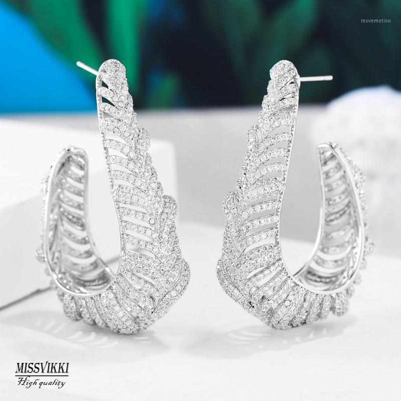 

missvikki Hot Trendy Big Hoop Earrings Jewelry For Women Engagement Wedding Earrings Party Show Daily Accessories Top Quality1