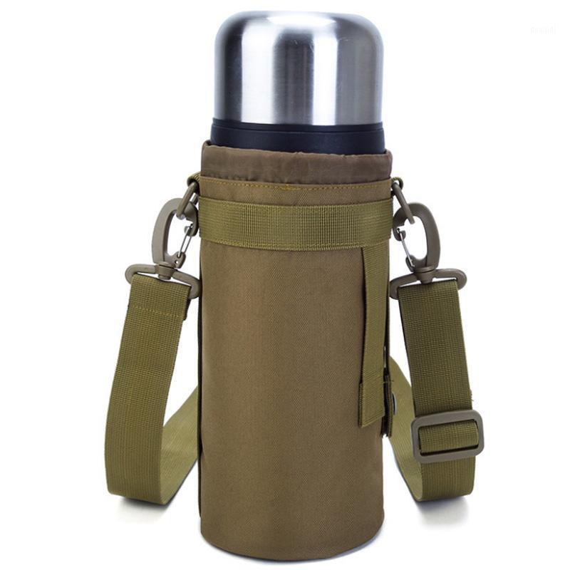 

Nylon Water Bottle Pouch Canteen Cover Outdoor Travel Kettle Bag 1.5L1, Brown