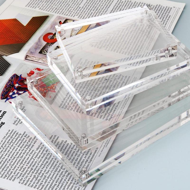 

High Quality Acrylic Photo Frames Strong Magnetic Crystal Frame Birthday Gifts 5 Inch 6 Inch 7 8 Rectangle Photo Frame1