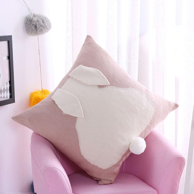 

New stereo cover pillow cotton knitted sofa cushion cover car cushion without core