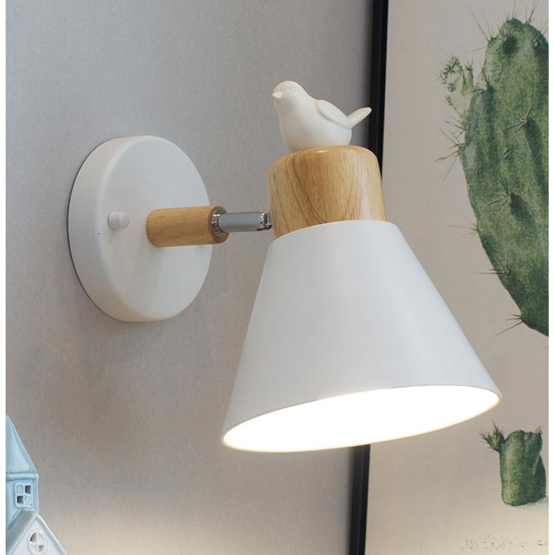 

Modern Nordic Minimalist Deco Bird Wall Lamp Creative Led Light For Living Room Bedroom Bedside Lamp Study Room Aisle Cafe E27