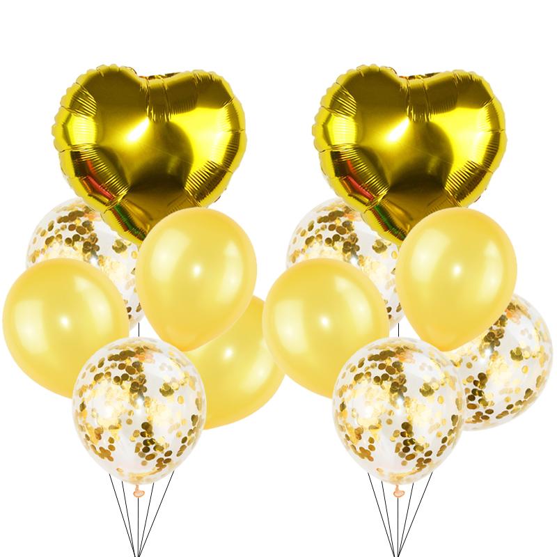 

18inch Helium Foil Love Heart Star Balloon 12inch Latex Balloon Happy Birthday Baby Shower Wedding Decor Confetti Air Balloons