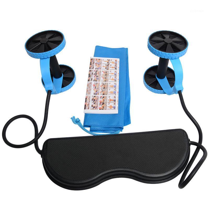 

Double Roller Gym Exercise Muscle Equipment Double Wheel Abdominal Power Wheel Roller Gym Trainer Fitness Equipment1, Blue