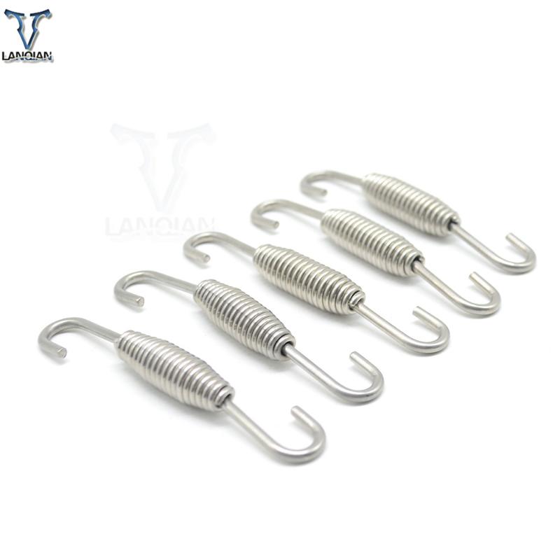 

5 PCS Universal Motorcycle Modified Exhaust Pipe Muffler Springs For 125 85 150 144 exhaust Mounting Springs