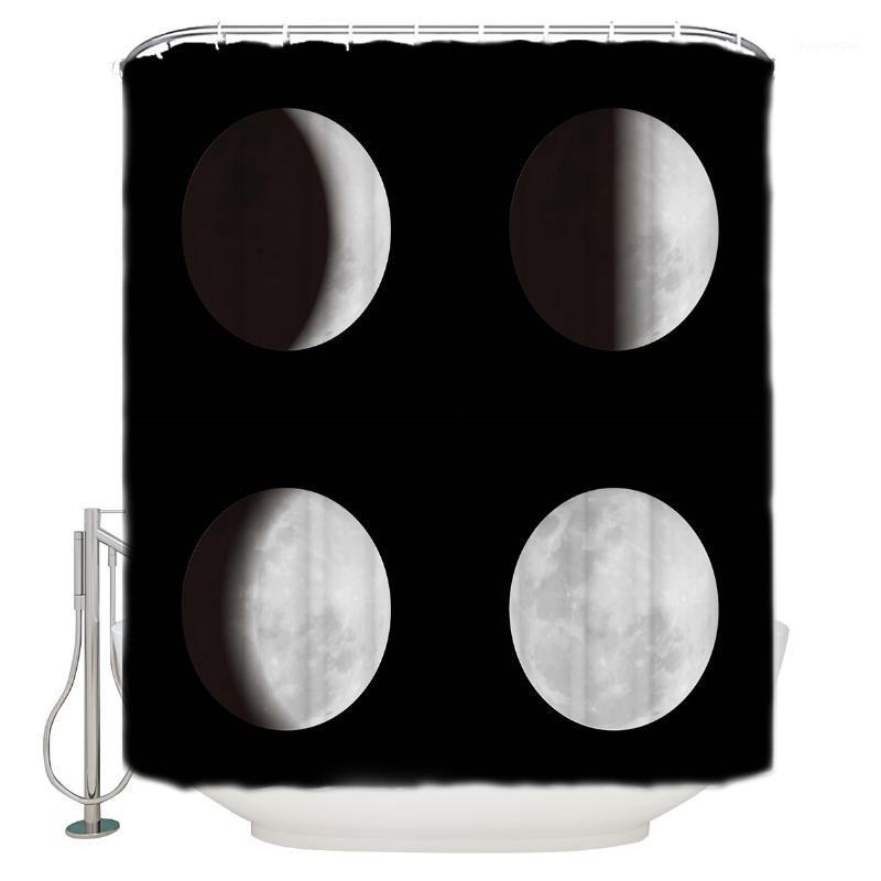 

Moon Eclipse Process Change Shower Curtain Waterproof and Mildewproof Polyester Fabric Bath Curtain Design1