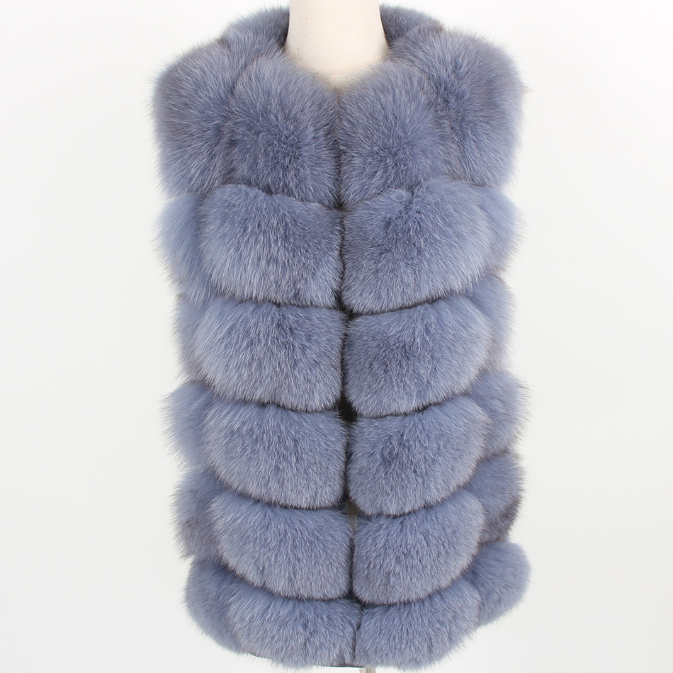 

2021 New Size Wristband Fox Natural Women Fashion Skin Coat Grams Collection Jacket Park DTJB, Long 68cm-20
